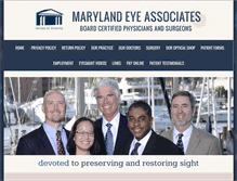 Tablet Screenshot of marylandeyeassociates.com